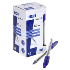 4016/blue   Ручка шариковая автоматическая одноразовая LINC TWIST-IT, 0,7 мм, cиняя