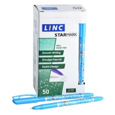950F   Ручка шариковая LINC STARMARK 0,70 мм синий круглый корпус