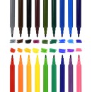 ФЛ18-КРТ  Фломастеры Schoolformat КРУТЫЕ ТАЧКИ, стикеры в комплекте, 18 цветов, круглый корпус, блистер